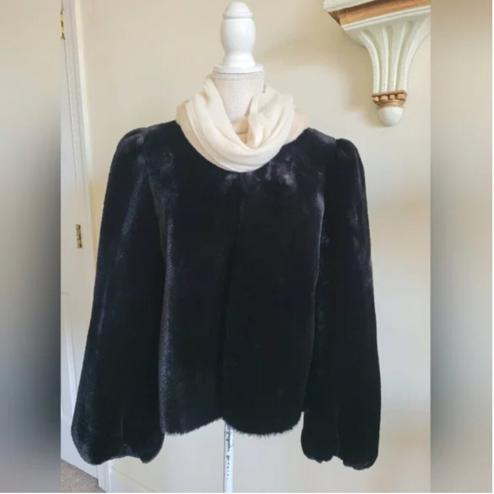 Max Studio Faux Fur Super Soft Jacket Coat size XL - Picture 7 of 10
